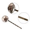 4 Pieces Bobby Pins Hair Clips for Women, Skull Mushroom Plants Butterflies Pattern Decorative Hairpin Hair Barrettes for Girls, Elegant Brown Hair Accessories view 3