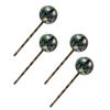4 Pieces Bobby Pins Hair Clips for Women, Tropical Birds Parrot and Palm Leaves Decorative Hairpin Hair Barrettes for Girls, Elegant Brown Hair Accessories view 1