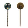 4 Pieces Bobby Pins Hair Clips for Women, Tropical Birds Parrot and Palm Leaves Decorative Hairpin Hair Barrettes for Girls, Elegant Brown Hair Accessories view 2