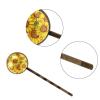 4 PCS Womens Hair Barrettes, Yellow Sunflowers Seamless Pattern Long Bobby Hair Pins for Girls, Stainless Steel Hair Clips Headwear Styling Tools Hair Accessories view 3