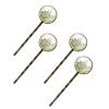 4 PCS Womens Hair Barrettes, Wildflowers and Herbs Seamless Pattern Long Bobby Hair Pins for Girls, Stainless Steel Hair Clips Headwear Styling Tools Hair Accessories view 1