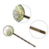 4 PCS Womens Hair Barrettes, Wildflowers and Herbs Seamless Pattern Long Bobby Hair Pins for Girls, Stainless Steel Hair Clips Headwear Styling Tools Hair Accessories view 3