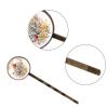 4 PCS Womens Hair Barrettes, Cute Flowers Long Bobby Hair Pins for Girls, Stainless Steel Hair Clips Headwear Styling Tools Hair Accessories view 3