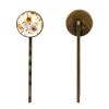 4 PCS Womens Hair Barrettes, Summer Sunflowers with White Background Pattern Long Bobby Hair Pins for Girls, Stainless Steel Hair Clips Headwear Styling Tools Hair Accessories view 2