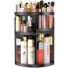 360 Large Rotating Makeup Organizer Countertop, Clear Acrylic Makeup Organizers, Organizador De Perfumes, 7 Layers Large Make Up Organizer, Huge Storage Fits for Vanity and Bathroom (Black, Small) view 1