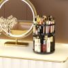 360 Large Rotating Makeup Organizer Countertop, Clear Acrylic Makeup Organizers, Organizador De Perfumes, 7 Layers Large Make Up Organizer, Huge Storage Fits for Vanity and Bathroom (Black, Small) view 2