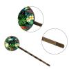 4 PCS Womens Hair Barrettes, Tropical Birds Parrot and Palm Leaves Hibiscus Long Bobby Hair Pins for Girls, Stainless Steel Hair Clips Headwear Styling Tools Hair Accessories view 3