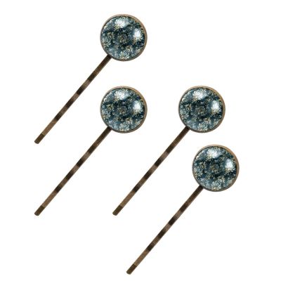 4 Pcs Hair Pins for Women, Vintage Style Art Design Long Bobby Pins Vintage Hairpins Decorative Elephant Hair Barrettes with Jewelry Gift Box