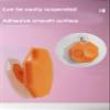 2pcs Multifunctional Massage and Soft Silicone Shower Brushes, Massage Shower Brushes, and Polygonal Silicone Suction Cup Brushes (Orange) view 4