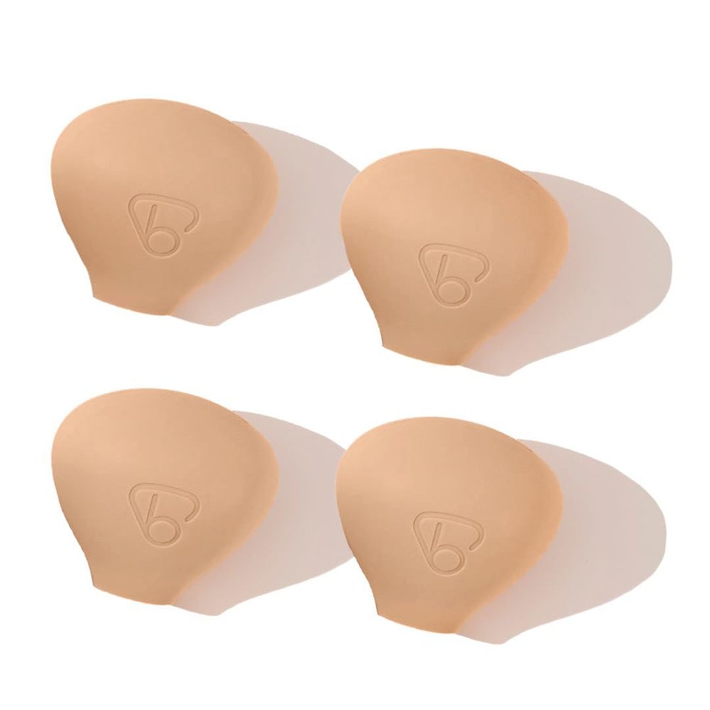 brush bubble Compact Silicone Makeup Brush Covers for Travel, A Storage & Organizer Case for Brushes to protect Makeup Bag, Re-designed Universal Fit, Khaki, Set of 4