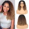 12-Inch Pre-looped Yanky Twists Full lace Braided Wigs for Black Women Ombre Brown Bohemian Spring Twists Hair Passion Twist Wigs with Curls Synthetic Marleybob Crochet Braids Hair Wigs T1B/30/27 view 1