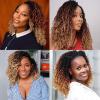 12-Inch Pre-looped Yanky Twists Full lace Braided Wigs for Black Women Ombre Brown Bohemian Spring Twists Hair Passion Twist Wigs with Curls Synthetic Marleybob Crochet Braids Hair Wigs T1B/30/27 view 2
