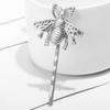 1 Pcs Cute Bee Metal Hairpin Matte Bee Bobby Pin Side Hair Clips Honeybee Bobby Pins Hair Accessories for Party Wedding Silver/GoldSilver view 1