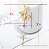 1 Pcs Cute Bee Metal Hairpin Matte Bee Bobby Pin Side Hair Clips Honeybee Bobby Pins Hair Accessories for Party Wedding Silver/GoldSilver view 2