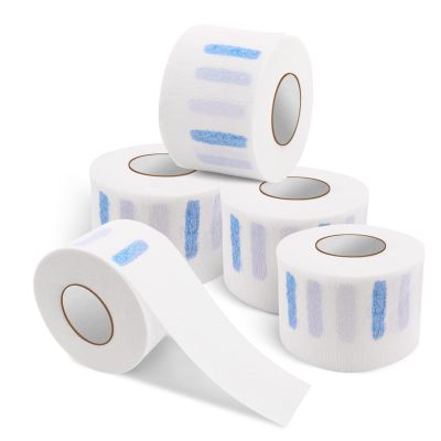 NICEMOVIC 5 Rolls Disposable Barber Paper Neck Strips Barber Accessories, Professional Barber Supplies Stretchy Paper Neck Strips for Salon Haircut Styling