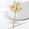 1 Pcs Cute Bee Metal Hairpin Matte Bee Bobby Pin Side Hair Clips Honeybee Bobby Pins Hair Accessories for Party Wedding Silver/Gold(Gold) view 1