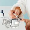 TOVINANNA Glass Nail Cup with Lid 3 Inch Crystal Manicure Dappen Dish for Nail Art Mixing Liquid Powder Storage Tool view 4