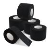 NICEMOVIC 5 Rolls Disposable Barber Paper Neck Strips Barber Accessories, Professional Barber Supplies Stretchy Paper Neck Strips for Salon Haircut Styling-Black view 1