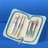 5 in 1 Manicure Tools Stainless Steel Nail Clippers Set Ear Spoon Skin Fork Nail File Hand Care view 1