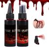 2PCS Halloween Fake Blood Kit, 3.52oz (100ml) Fresh Red + Dark Red Realistic Effect Washable, Vampire Makeup for Halloween Costume, Theater, Cosplay, Zombie, Special Effects view 1