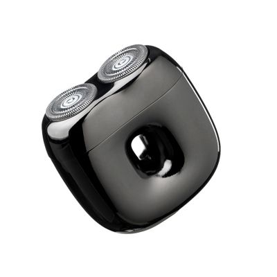 Donut Electric Men Rotary Shaver Portable Razor Rechargeable Men's Electric Cordless Wet&Dry Waterproof Mini Shaver Travel (Black)
