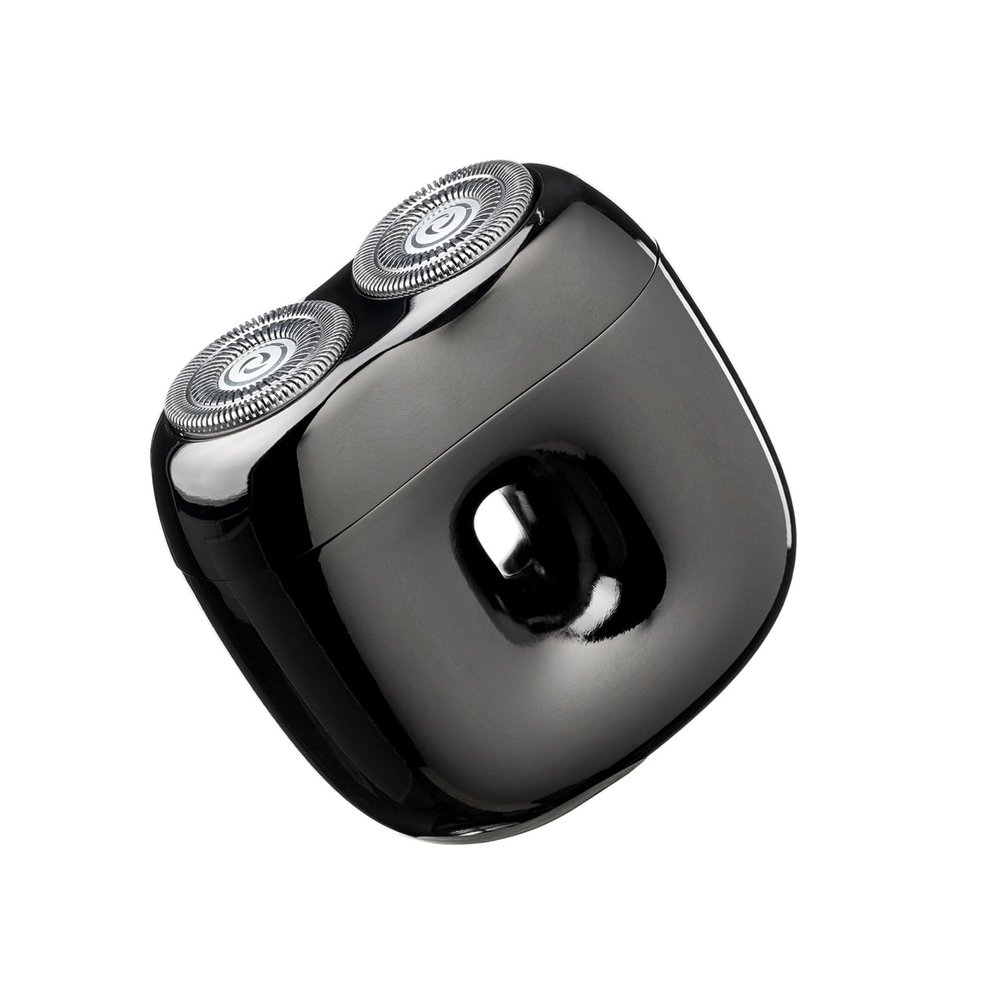 Donut Electric Men Rotary Shaver Portable Razor Rechargeable Men's Electric Cordless Wet&Dry Waterproof Mini Shaver Travel (Black)