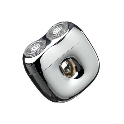 Donut Electric Men Rotary Shaver Portable Razor Rechargeable Men's Electric Cordless Wet&Dry Waterproof Mini Shaver Travel (Silver)