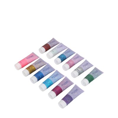 NSXAYIWE Body Glitter Gel, 12 Colors Face Sequin Chunky Glitter Sparkling Holographic Gel Cosmetic Powder Festival Makeup for Eye Lip Hair Nails,Festival Accessories Halloween