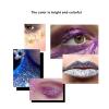 NSXAYIWE Body Glitter Gel, 12 Colors Face Sequin Chunky Glitter Sparkling Holographic Gel Cosmetic Powder Festival Makeup for Eye Lip Hair Nails,Festival Accessories Halloween view 3