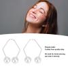 Dimple Makers, 2 Pair Dimple Trainer Tool for The Face, Personal Skin Care Tool, No Piercing Improve Smile Dimple Maker Balls, Devices Gifts for wowen(White) view 3