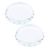 2PCS Nail Art Palettes, Color Mixing Toning Glass, False Eyelash Glue Hold Makeup Pallet Suitable for Colors Pigments Mixing view 1