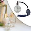 Almencla Elegant Glass Perfume Sprayer for Travel And Beauty, Clear Silver view 3