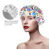 Qhwlr Mexican Otomi Animals Print Double Waterproof Shower Cap Printed Millinery With Light And Soft Decoration view 4