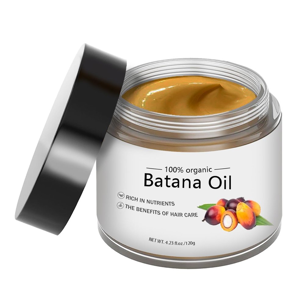 DAMUSI Raw Batana Oil for Hair Growth and Deep Conditioning - 100% Pure Natural from Honduras, Nourishes All Hair Types (4.2 OZ)