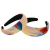 asebiunh Set of 2 Velvet Wide Headbands for Women, Hot Air Balloons Color Painting Accessories Padded Head Bands Beauty Hairbands Girls Thick Hair Bands view 1