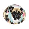 Cute Chihuahua Pug Hair Cap For Shower, Waterproof Hair Shower Caps For Long Hair, Non-Slip Cute Shower Cap view 1