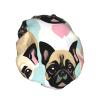 Cute Chihuahua Pug Hair Cap For Shower, Waterproof Hair Shower Caps For Long Hair, Non-Slip Cute Shower Cap view 2