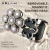 Electric Head Shavers for Bald Men, Upgraded 8D Electric Razor for Men - IPX 6 Wet Dry Head Shaver with Nose & Ear Trimmer, LED Display, Anti-Pinch Technology view 2