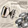 Electric Head Shavers for Bald Men, Upgraded 8D Electric Razor for Men - IPX 6 Wet Dry Head Shaver with Nose & Ear Trimmer, LED Display, Anti-Pinch Technology view 3