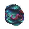 3d Magical Dragon Scales Pattern Hair Cap For Shower, Waterproof Hair Shower Caps For Long Hair, Non-Slip Cute Shower Cap view 2