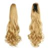 Ponytail Hair Extensions Claw Clip In Wavy Ponytail Extensions Synthetic Fiber Ponytail Hair Piece 22 Inch Long Wavy Curly Claw Clip Ponytail Extensions for Women Girls Pony Tails Extensions Human Hai view 1