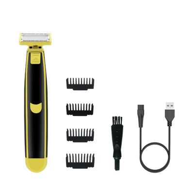 RIJPEX Full Body Washed Wet & Dry Shaver,Electric Shaving Tool for Sideburns,Wet and Dry Shaving Tool for Men (1Pcs), Yellow