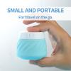 Gemice Silicone Cream Jars, TSA Approved Containers for Toiletries With Toiletry Bag, Wide Mouth Leak-proof Accessories With Lid for Cosmetic Cream (4 Pack) view 2