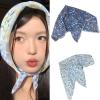 Hair Scarf Floral Head Wrap Printings Colorful Flower For Adults Creative Elegant Headwear view 2