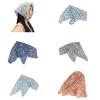 Hair Scarf Floral Head Wrap Printings Colorful Flower For Adults Creative Elegant Headwear view 3