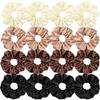16 Pcs Satin Hair Ties and Holders for Women - Big Scrunchies for Thick, Curly Hair, Ponytail Holders, Cute Pony Tails, No Crease or Damage view 1