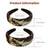 asebiunh Set of 2 Velvet Wide Headbands for Women, Vinatge Steam Train Railway Pattern Accessories Padded Head Bands Beauty Hairbands Girls Thick Hair Bands view 3