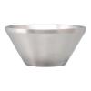 NinthAvenue Basics Stainless Steel Shaving Bowl Shave Soap Cup for Maximum Lather, Diameter 12CM Height 5.7CM, Silver view 1