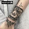 INKARTLINK Tattoo Tech, 2 Sheets Extra large Semi Permanent Tattoo, Adult Art Design Temporary Tattoos, Lasts 1-2 Weeks, Waterproof, Realistic Look, No Adhesive, No Reflection (Flower) view 2
