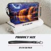 BWEGRHE Travel Makeup Bag with Detachable Wrist Strap, Golden Falls Stocking Stuffers for Teen Women Toiletry Storage Bag Water Resistant Portable Change Coin Small Purse Zipper Pouch view 2